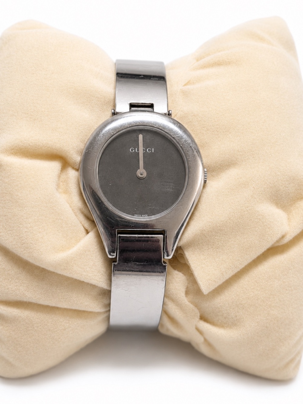 Vintage Gucci 6700L Stainless Steel Bangle Watch - Untested